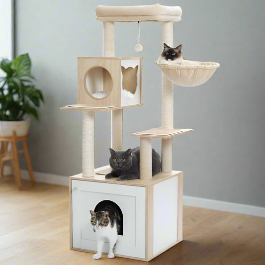 Cat Castle & Litter Enclosure