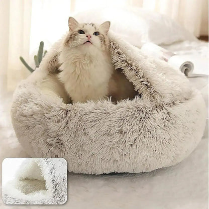 Soft Plush Cat Bed